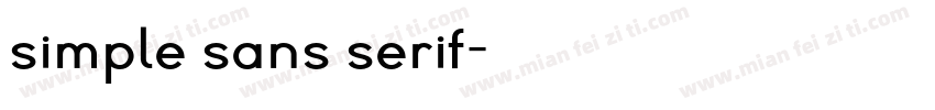 simple sans serif字体转换